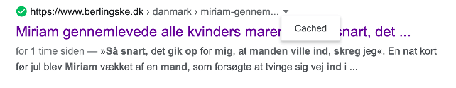 SEO betalt indhold cached